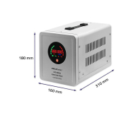 Qoltec Pure Sine Wave UPS | 800VA | 560W | Stała faza | Szary - 1088151 - zdjęcie 8